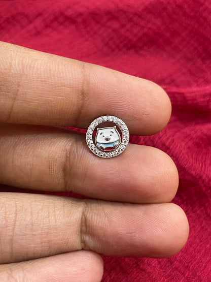 92.5 Silver Cute Earrings for Women | Stylish Trendy Design | Elegant Everyday Jewellery