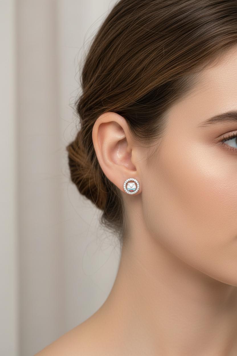 92.5 Silver Cute Earrings for Women | Stylish Trendy Design | Elegant Everyday Jewellery