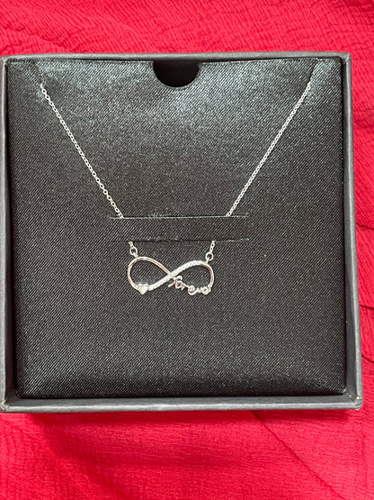 92.5 Silver Infinity Forever Chain 18.5 Inches | Classy Premium Elegant Design | Jewellery