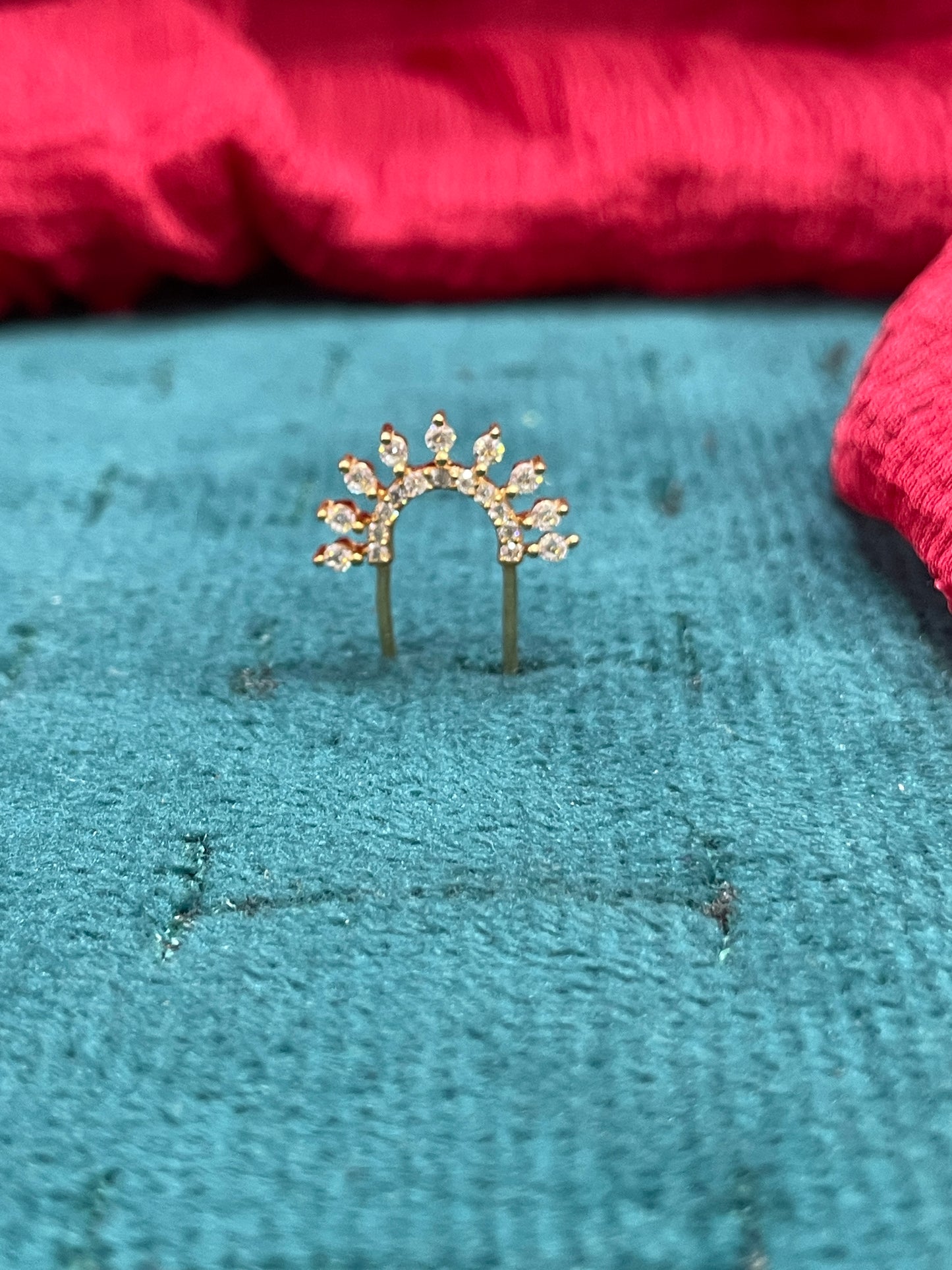 925 Silver Gold Plated Graceful Septum