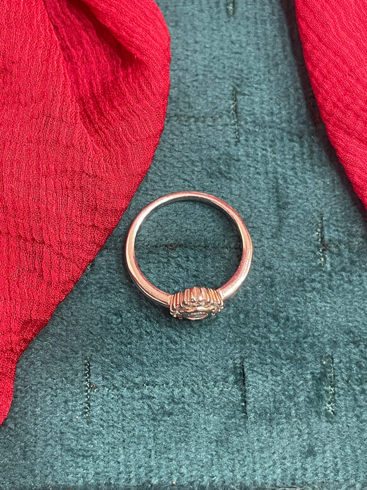 92.5 Silver Leaf Ring for Women Size 13 | Stylish Organic Design | Elegant Fashion Jewellery