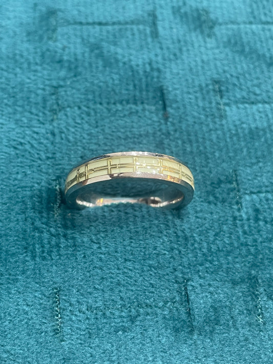 92.5 Silver Radium Men’s Ring Size 21 | Stylish Glow Design | Elegant Jewellery