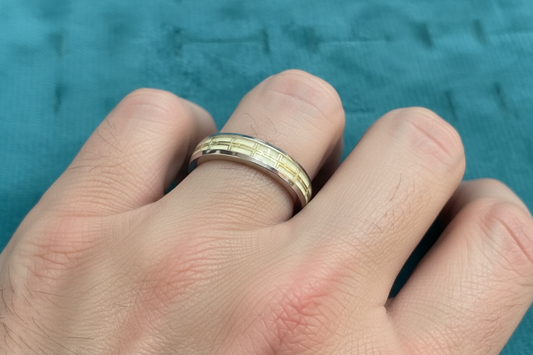 92.5 Silver Radium Men’s Ring Size 21 | Stylish Glow Design | Elegant Jewellery
