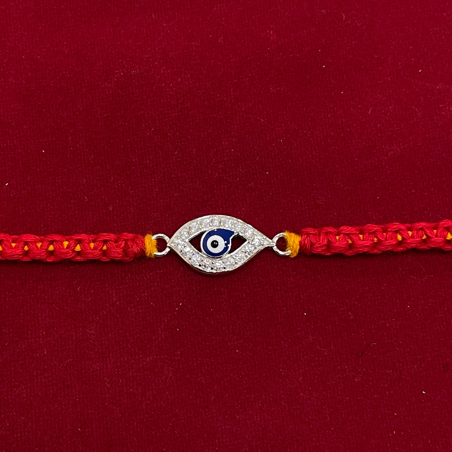 925 Sterling Silver Evil Eye Thread Rakhi| Festive & Gifting