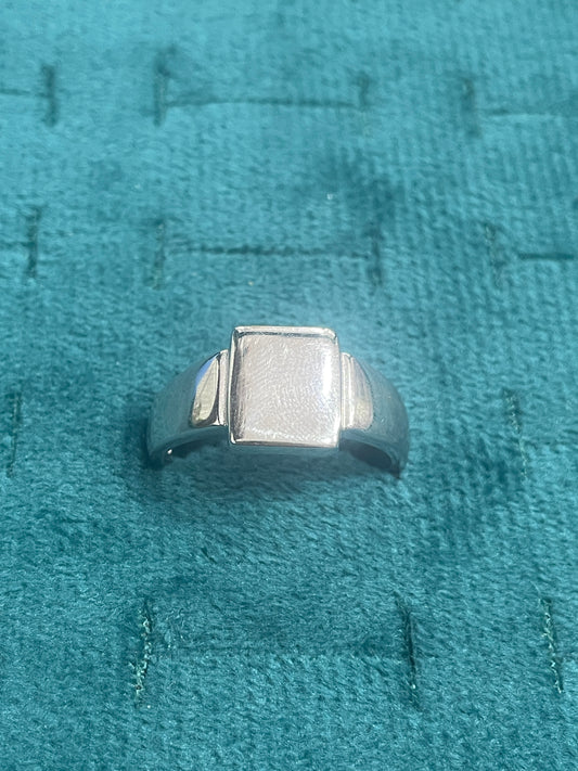 92.5 Silver Plain Stylish Men’s Ring Size 26 | Minimal Bold Design | Elegant Jewellery