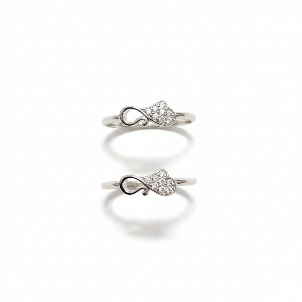 925 Silver Heart Toe rings