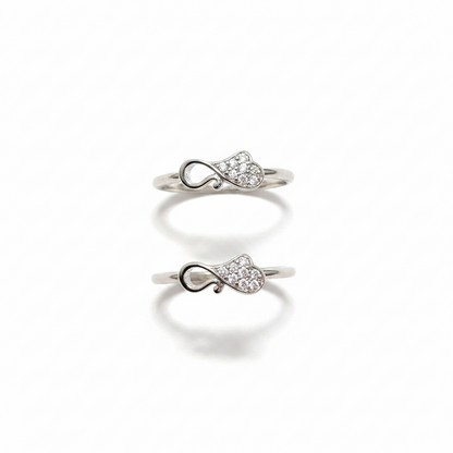 925 Silver Heart Toe rings