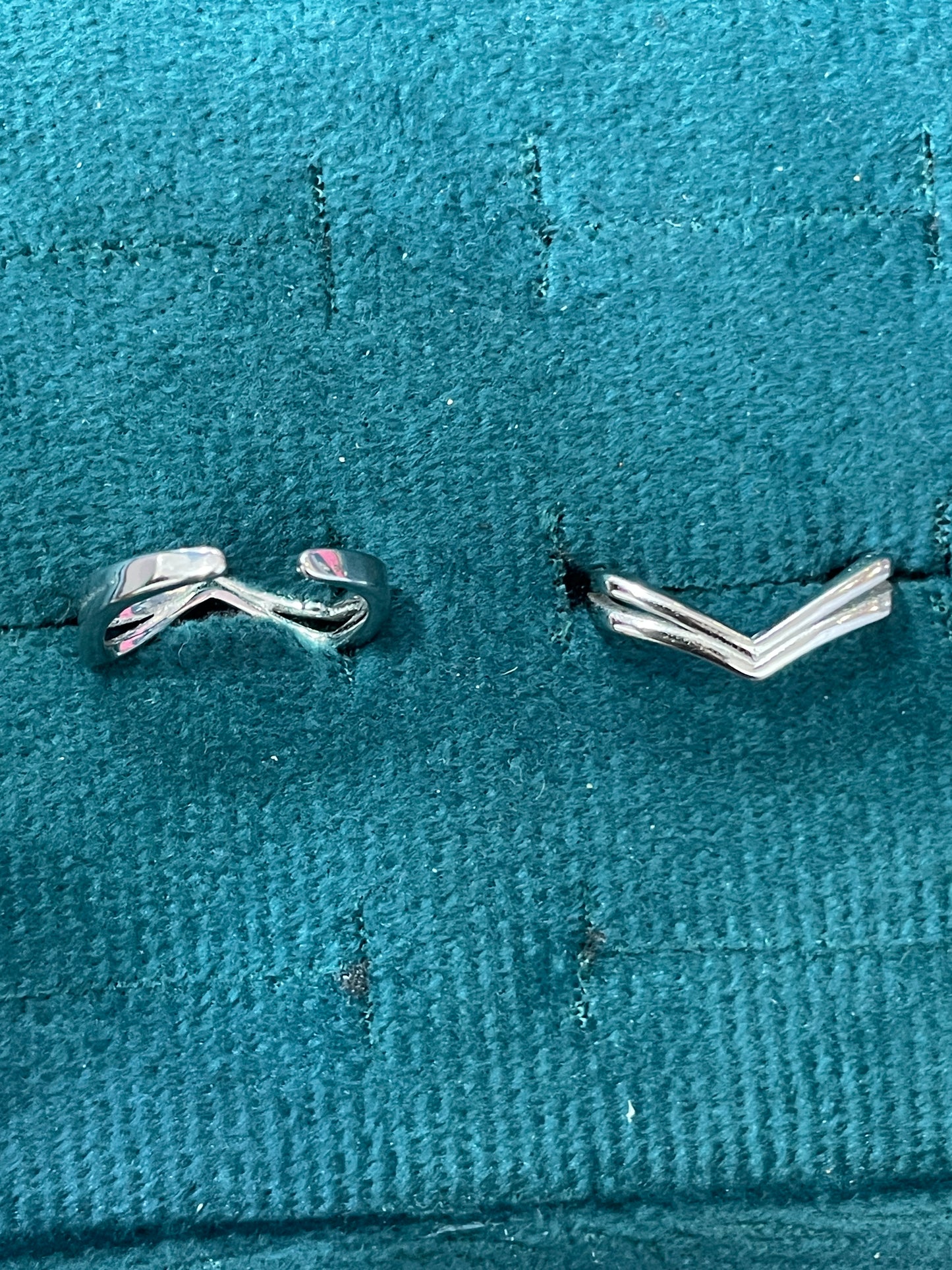 92.5 Silver V Toe Rings | Stylish Premium Design | Elegant Foot Jewellery