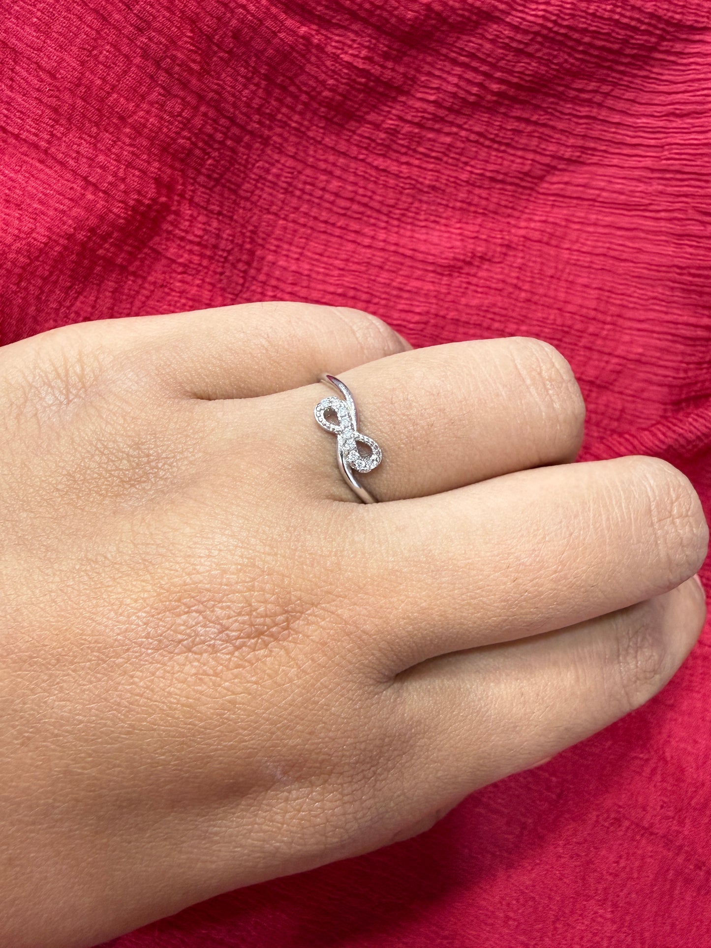92.5 Silver Infinity Ring for Women