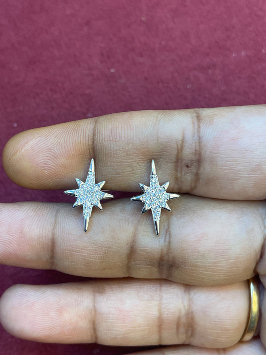 Sparkling star studs