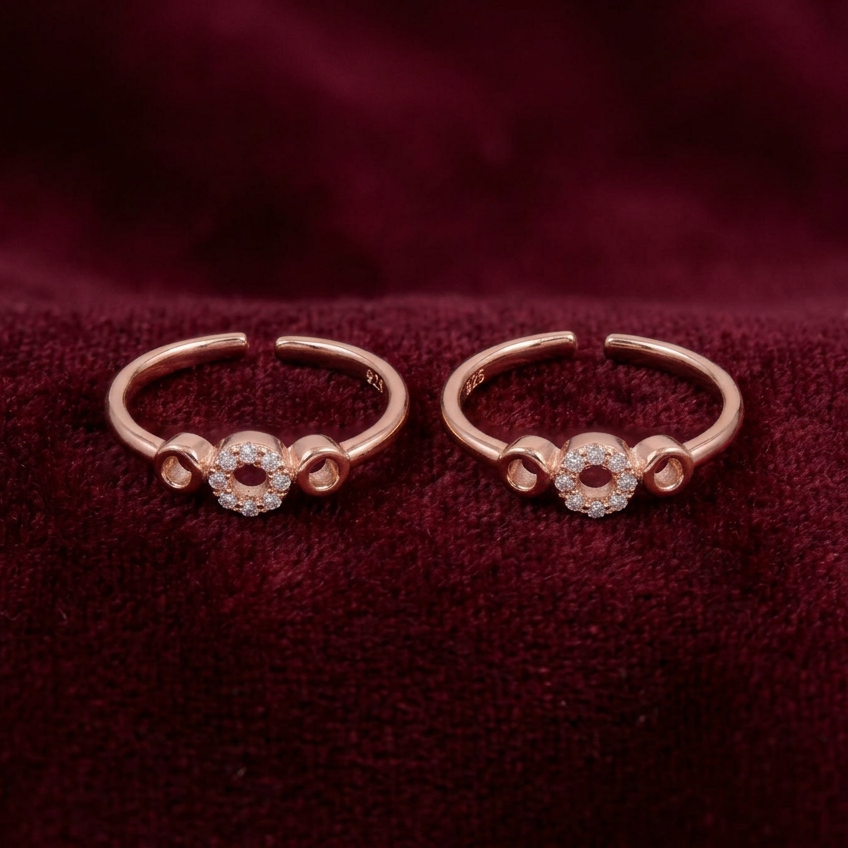 92.5 silver toe rings 