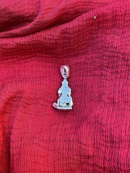 92.5 Silver Oxidised Hanuman Pendant for Men & Women | Bajrangbali Antique Design | Temple Jewellery