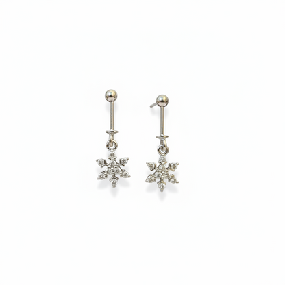 92.5 Silver Hanging Bugadi Pair for Women | Drop Helix Earrings | Stylish