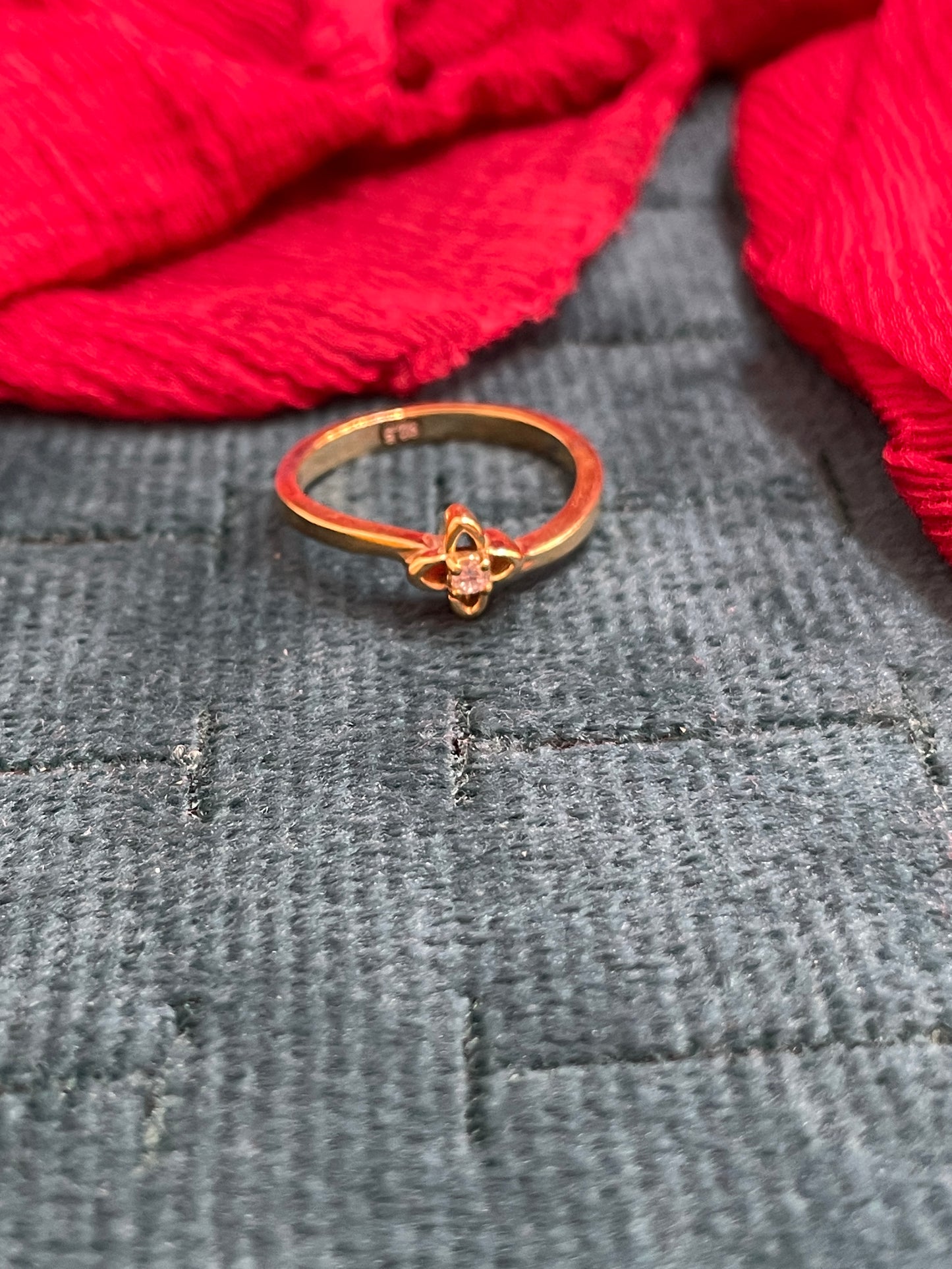 92.5 Silver Gold Plated Stylish Ring for Women Size 13 | Chic Modern Design | Elegant Jewellery