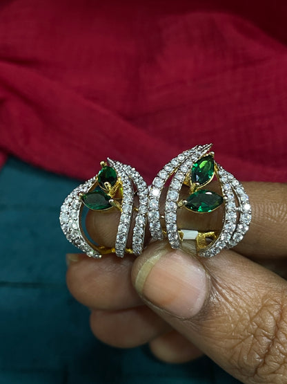 92.5 Silver Leaf Shaped Earrings | Elegant Nature Inspired Design | Jewellery