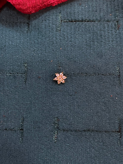 925 SIlver Gold Plated Flower Nosepin