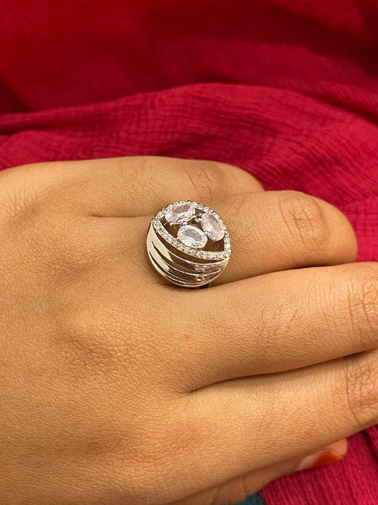 92.5 Silver Classy Round Ring for Women Size 17 | Elegant Minimal Design | Premium Jewellery