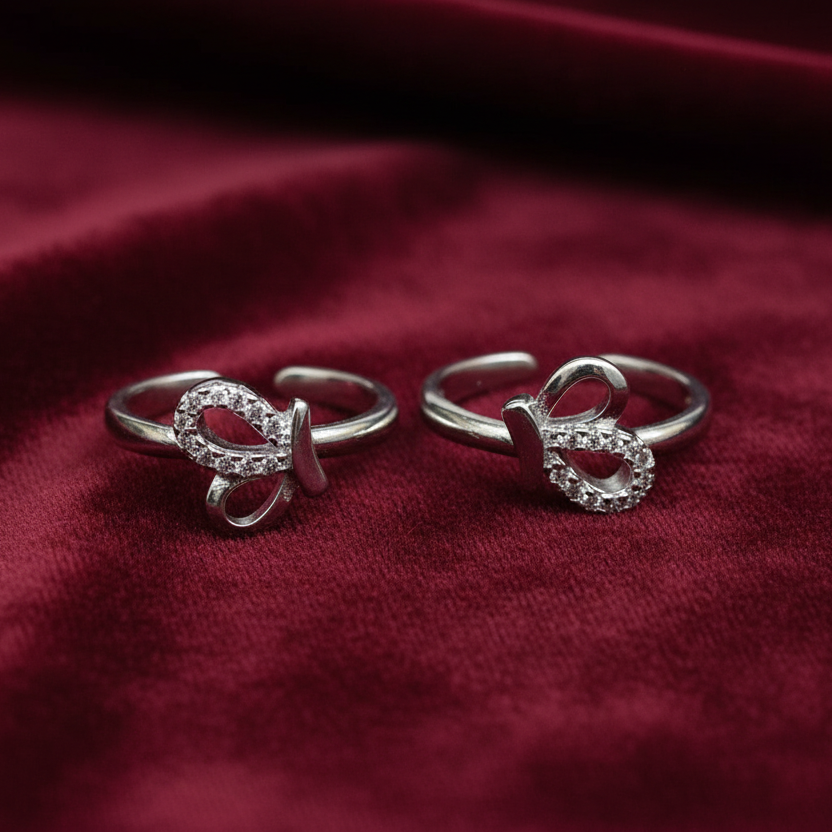 92.5 silver toe rings 