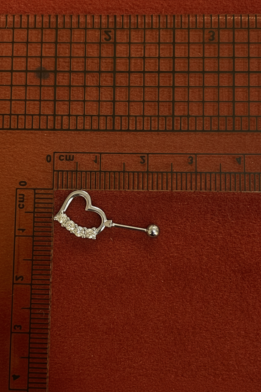 Heart shaped drop earrings