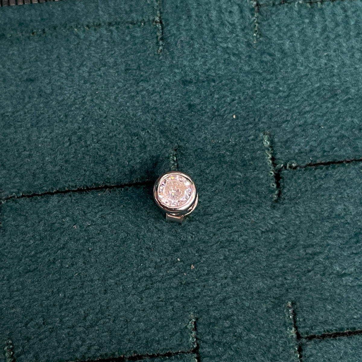 Silver Simple Stud Earrings pair
