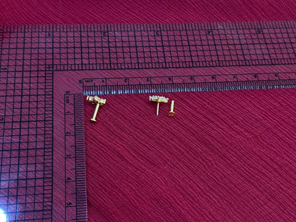 925 Silver Gold Plated 5 Petal Studs for Women | Floral Design