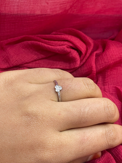 92.5 Silver Minimal Ring for Women Size 15 | Sleek Refined Design | Elegant Fashion Jewellery