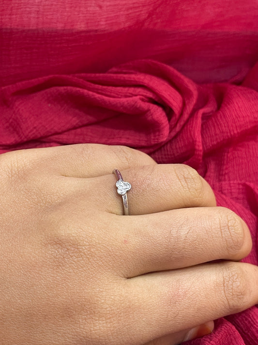 92.5 Silver Minimal Ring for Women Size 15 | Sleek Refined Design | Elegant Fashion Jewellery