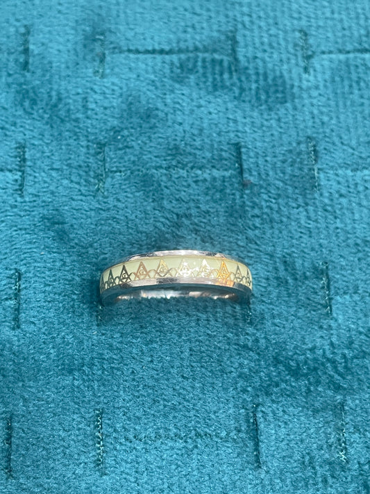 92.5 Silver Radium Men’s Ring | Stylish Unique Glow Design | Elegant Jewellery