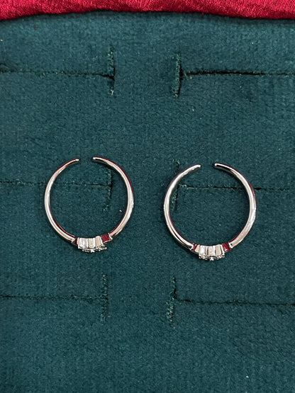925 Silver Butterfly Toe rings