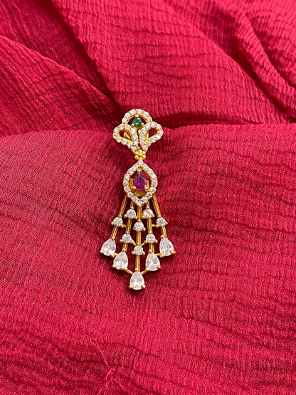92.5 Silver Gold Plated Stylish Classy Earrings for Women | Elegant Modern Design | Jewellery