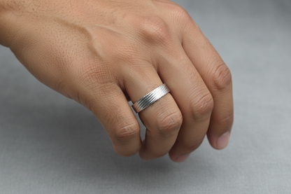 92.5 Silver Men’s Ring Size 23 | Stylish Premium Design | Elegant Jewellery