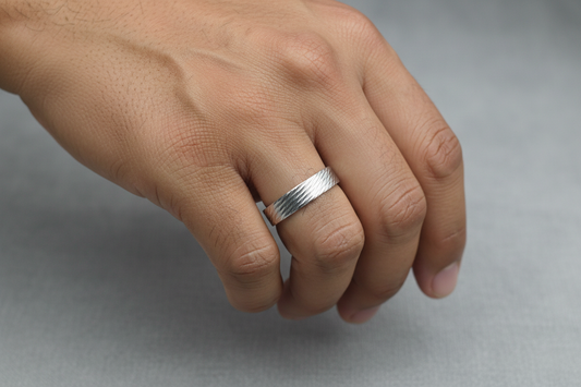 92.5 Silver Men’s Ring Size 23 | Stylish Premium Design | Elegant Jewellery