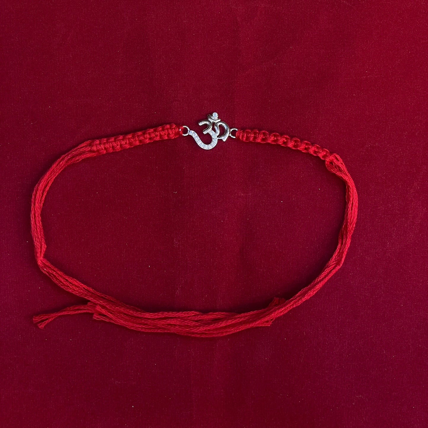 925 Silver Om Thread Rakhi