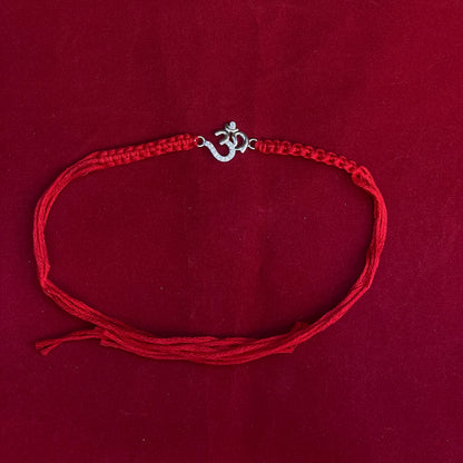 925 Silver Om Thread Rakhi