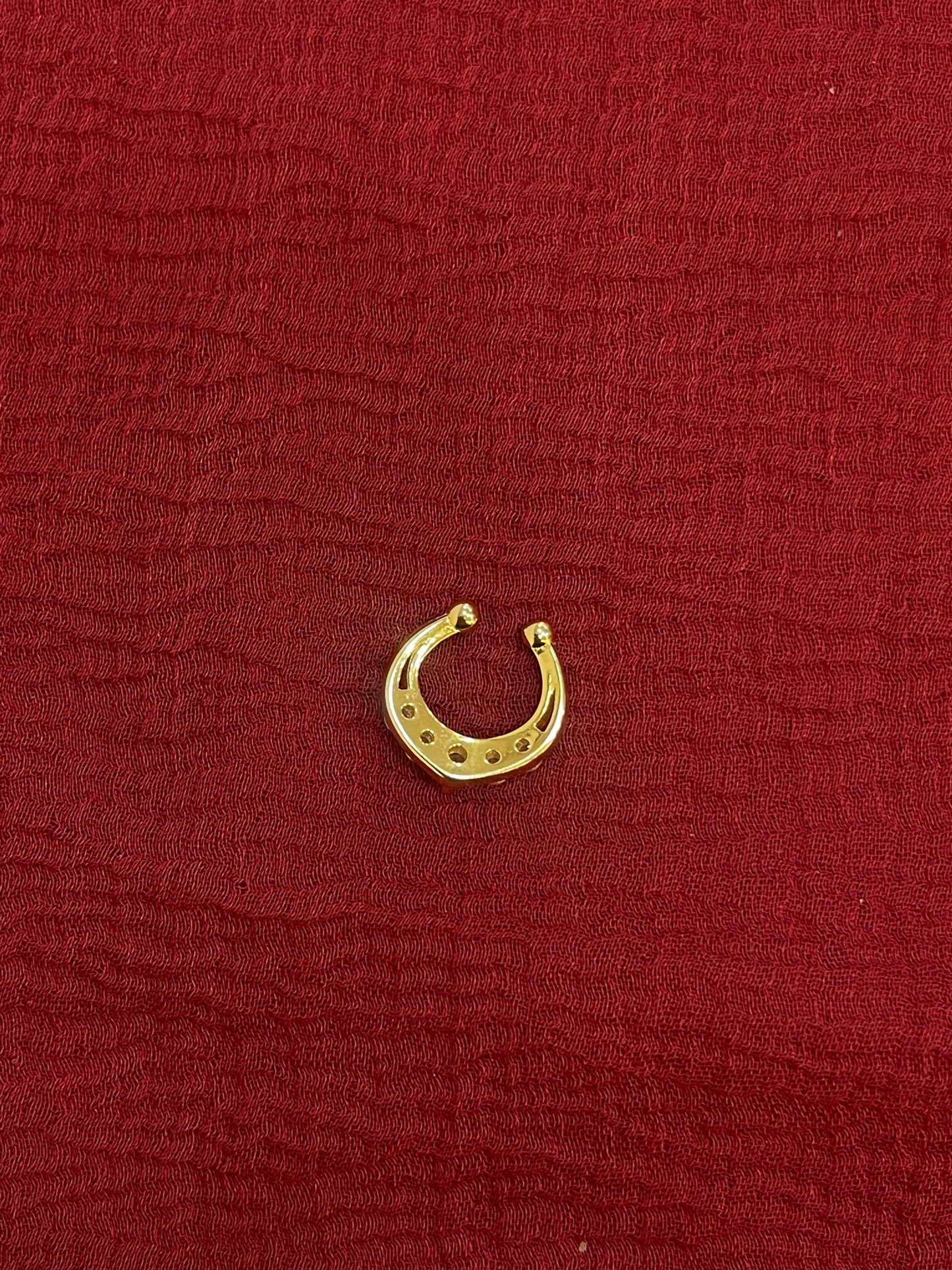 92.5 Silver Gold Plated Elegant Septum