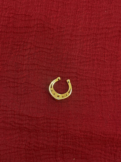 92.5 Silver Gold Plated Elegant Septum