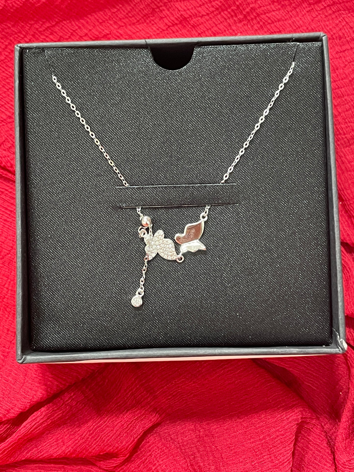 92.5 Silver Butterfly Chain 19.5 Inches | Classy Premium Stylish Design | Jewellery