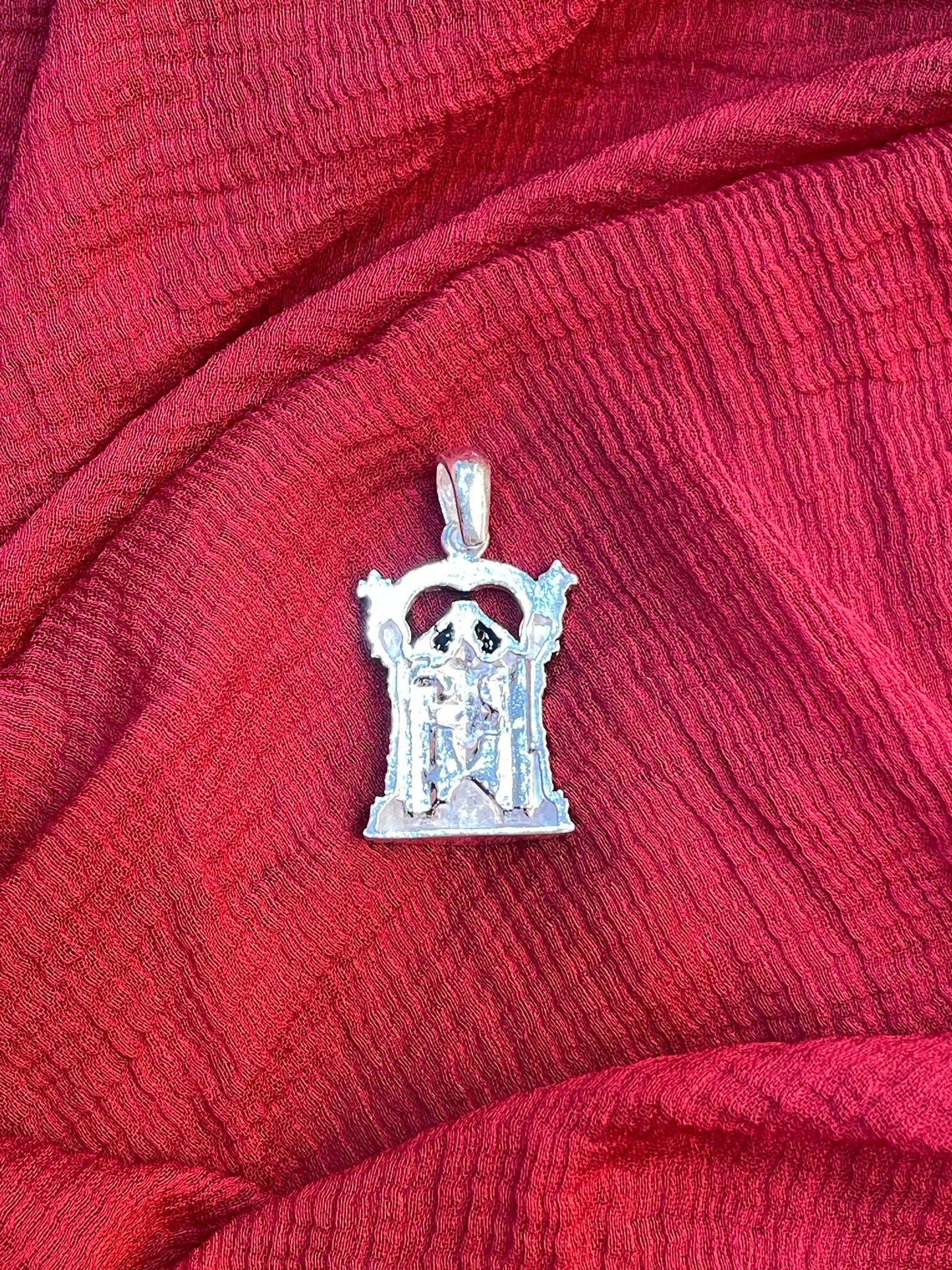 92.5 Silver Oxidised Venkateswara Swamy Pendant for Men & Women | Tirupati Balaji Antique Design | Temple Jewellery
