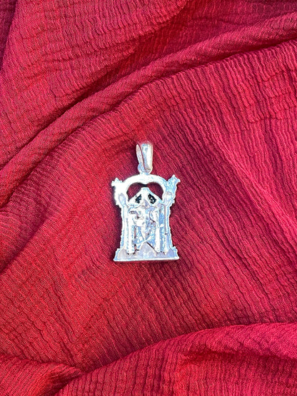 92.5 Silver Oxidised Venkateswara Swamy Pendant for Men & Women | Tirupati Balaji Antique Design | Temple Jewellery