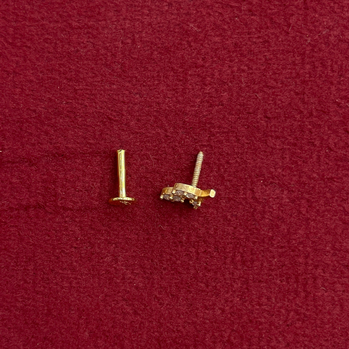 925 Silver Gold Plated Leaf Studs for Women | Nature-Inspired Design pair