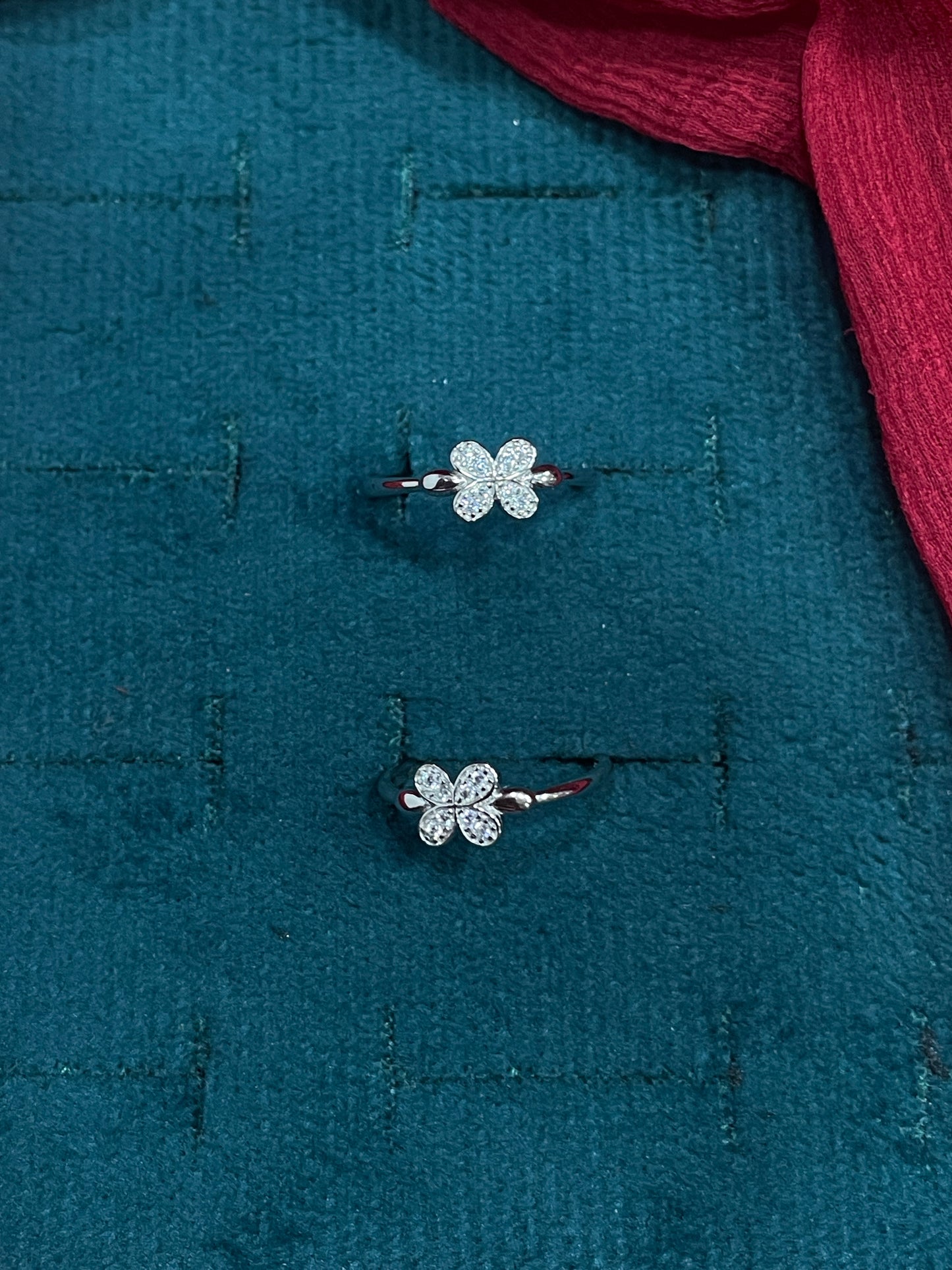 925 Silver Clover Toe rings