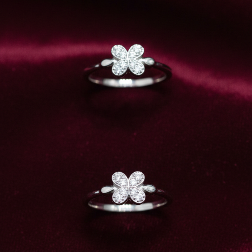 925 Silver Clover Toe rings
