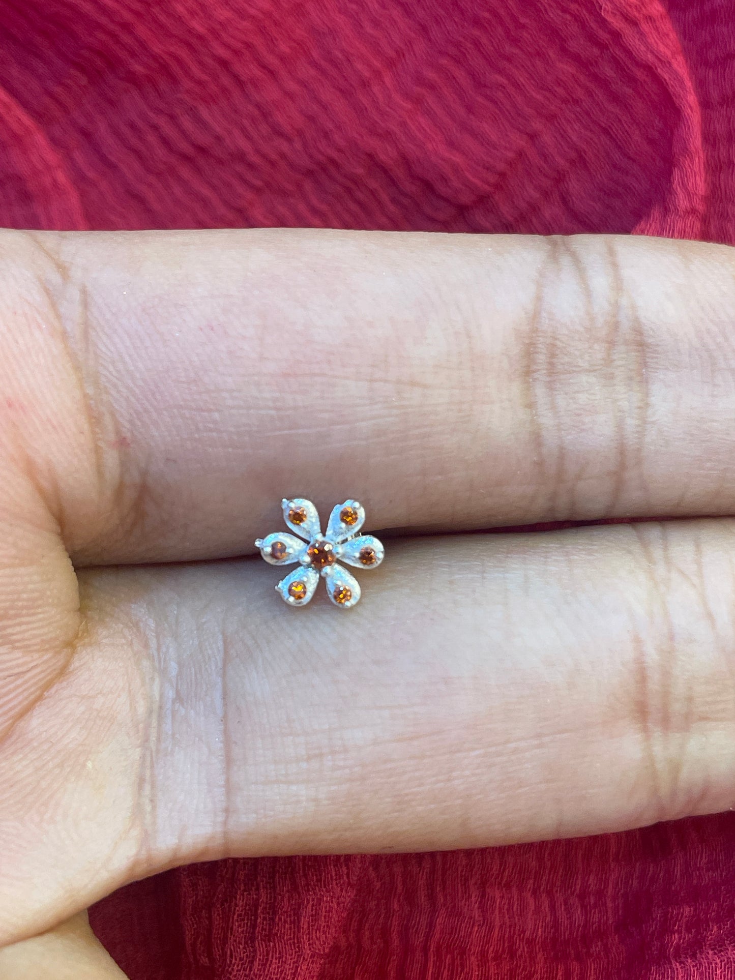 92.5 Silver Stylish Second Studs / Nose Pin (Single Piece) | Minimal Elegant Design | Jewellery