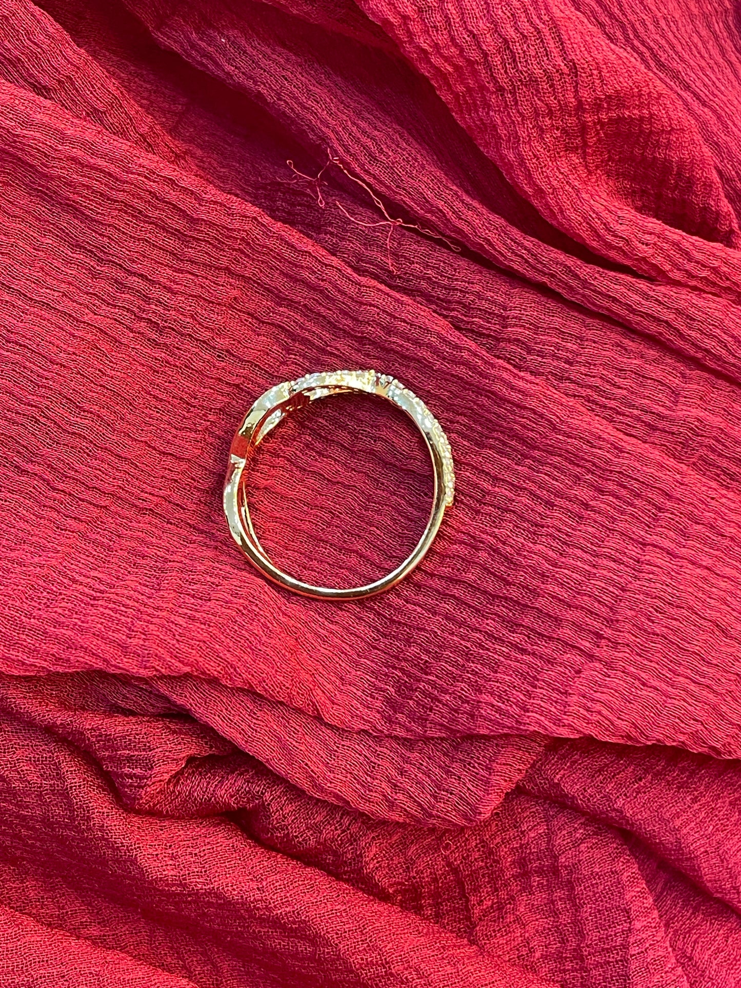 92.5 Silver Gold Plated Infinity Ring for Women | Elegant Love Symbol | Jewellery