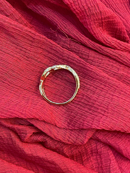 92.5 Silver Gold Plated Infinity Ring for Women | Elegant Love Symbol | Jewellery