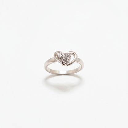 92.5 Silver Heart Ring for Women Size 12 | Stylish Love-Inspired Design | Elegant Gift Jewellery