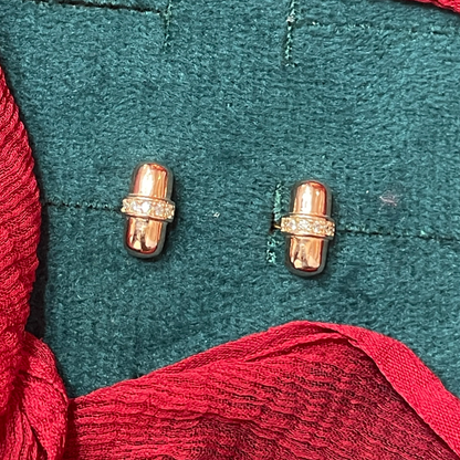 92.5 Silver Rose Gold Plated Minimal Earrings for Women | Elegant Simple Design | Jewellery