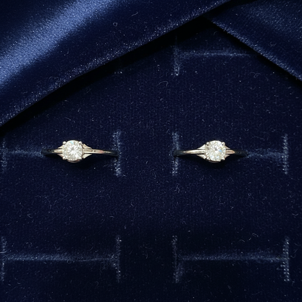 92.5 Silver White Stone Toe Rings | Classic Sparkle Design | Jewellery