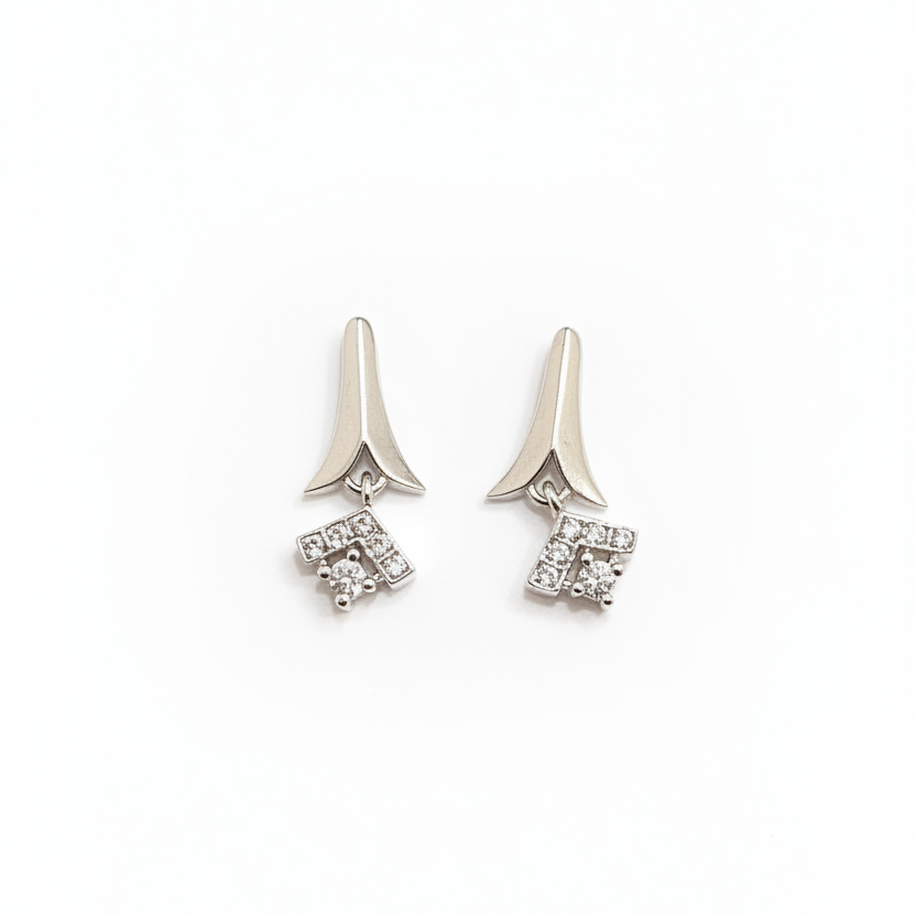 925 Silver Trendy Drop Earrings