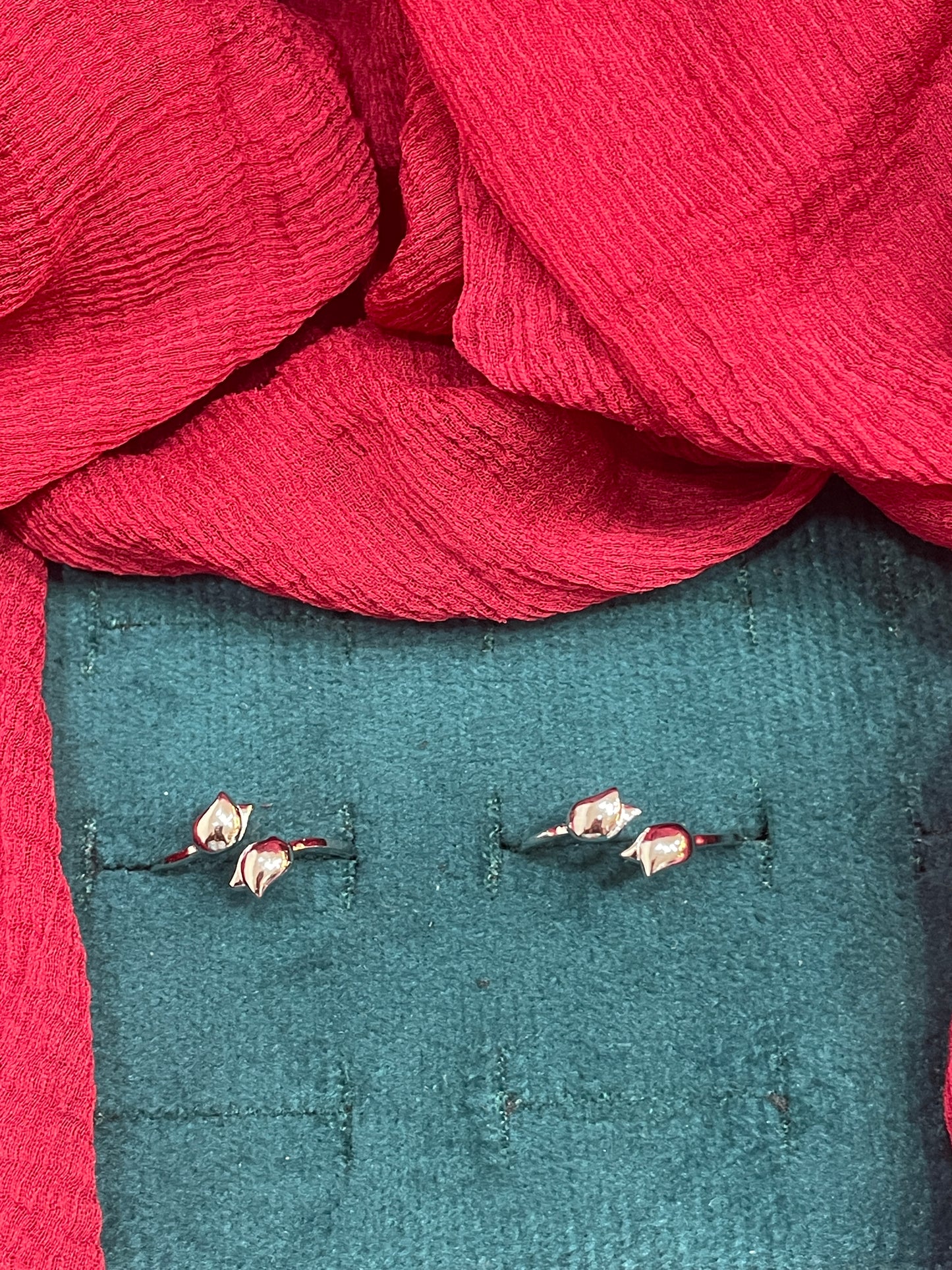 92.5 Silver Tulip Toerings